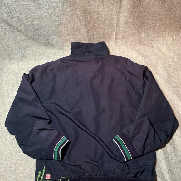 Navy Blue Jacket with Striped Cuffs - Picture 3 of 6